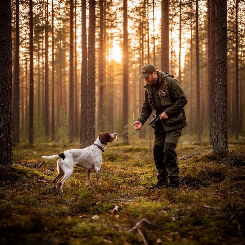 Hundträning i den svenska tallskogen